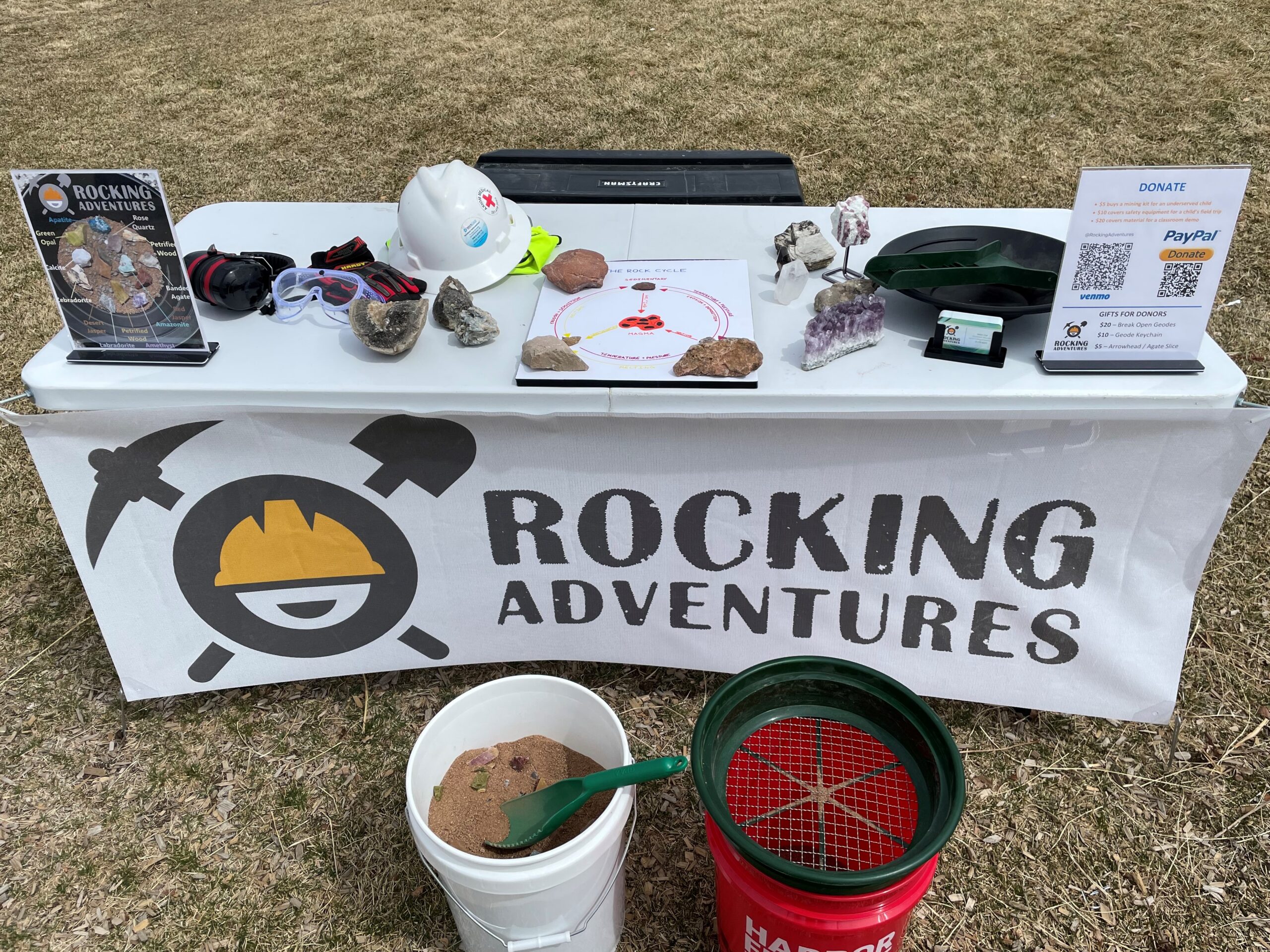 Rocking Adventures educational table setup